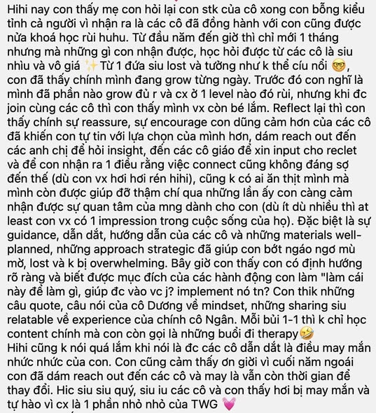 Càng đồng hành với nhiều bạn học sinh, mình càng thấm thía rằng - một người giáo viên / mentor / hướ